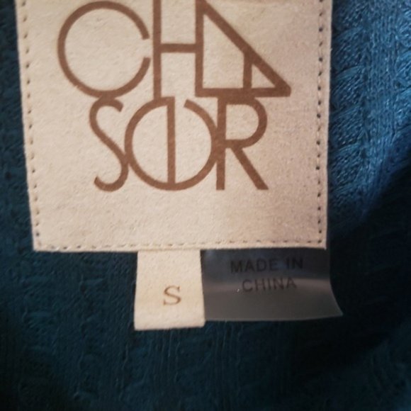 Chaser Teal Waffle Knit Long Sleeve Thermal Top - Picture 5 of 8